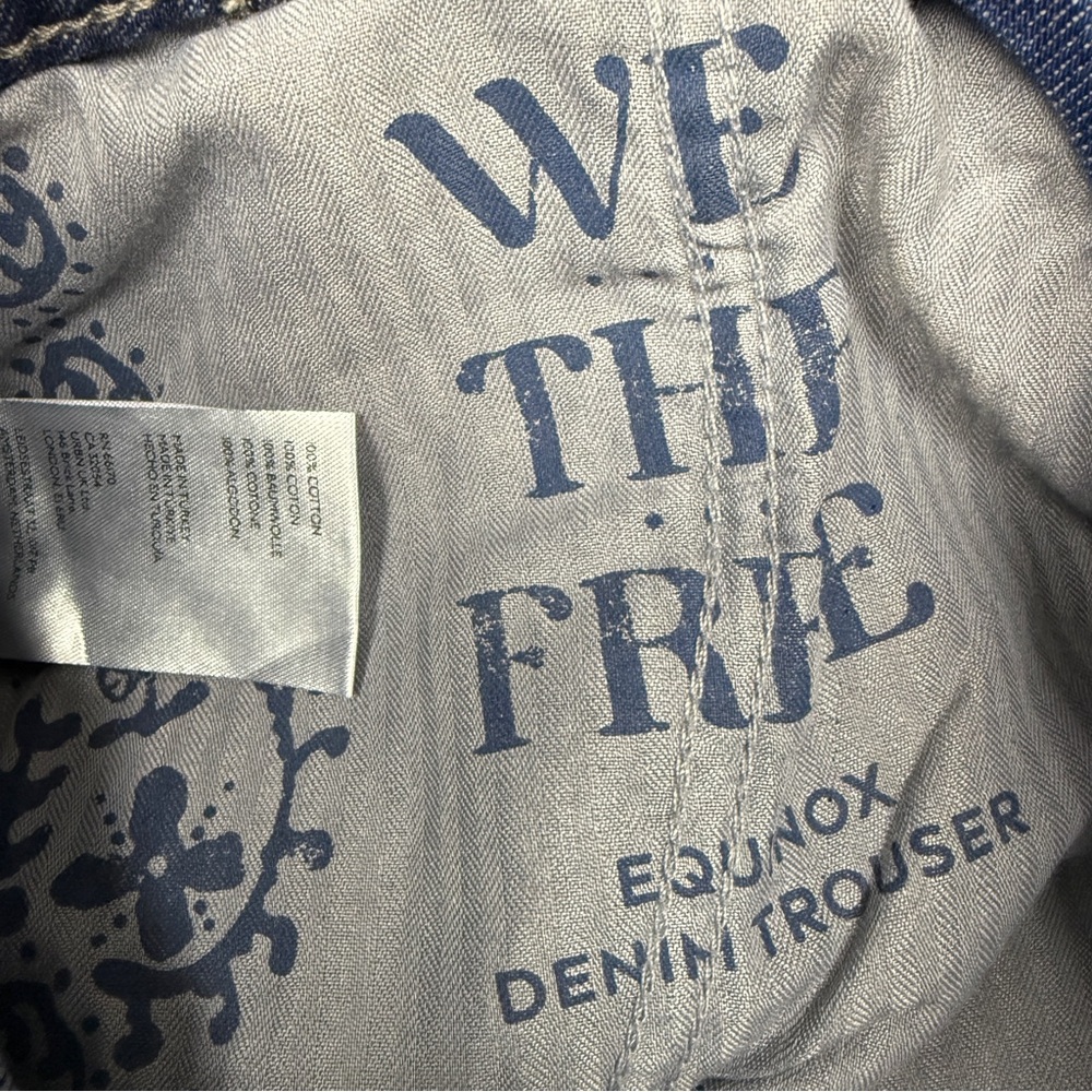 Free People Equinox Ultra Wide Leg Trouser Denim Jeans - Picture 7 of 7